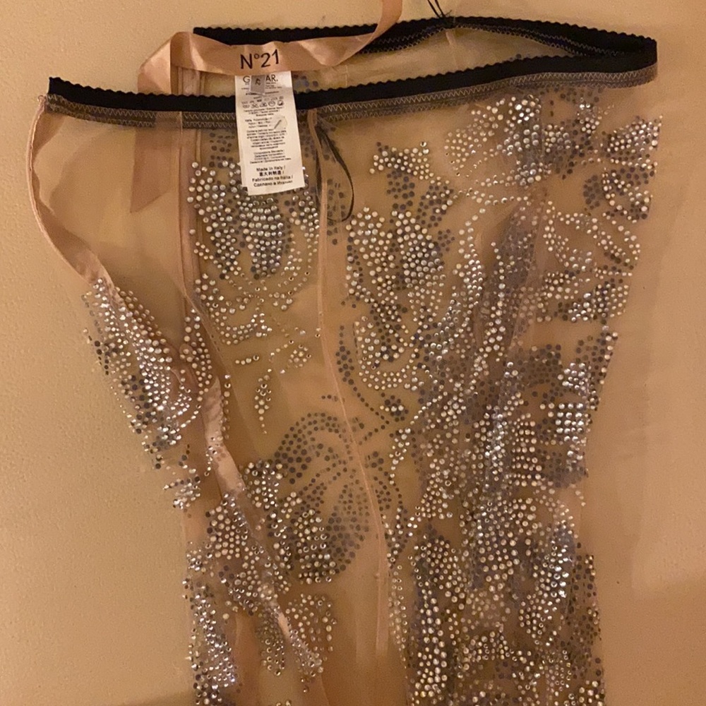 N21 Alessandro Dell'Acqua Gilmar skirt in crystals - Picture 9 of 10